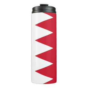 Patriotische Flagge von Bahrain Thermosbecher