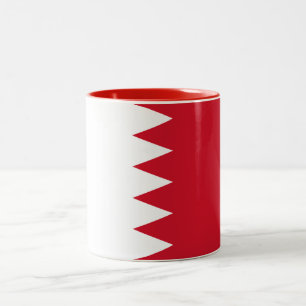 Patriotische Flagge von Bahrain Zweifarbige Tasse
