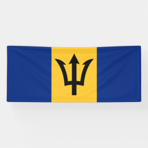Patriotische Flagge von Barbados Banner