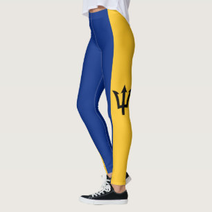 Patriotische Flagge von Barbados Leggings