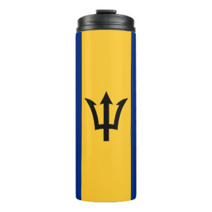 Patriotische Flagge von Barbados Thermosbecher