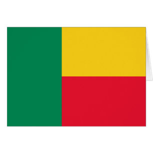Patriotische Flagge von Benin