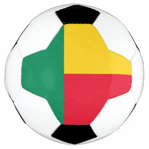 Patriotische Flagge von Benin Fußball