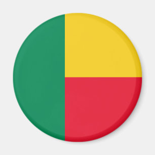 Patriotische Flagge von Benin Magnet