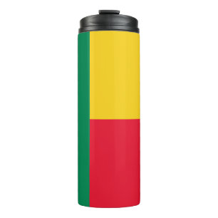 Patriotische Flagge von Benin Thermosbecher