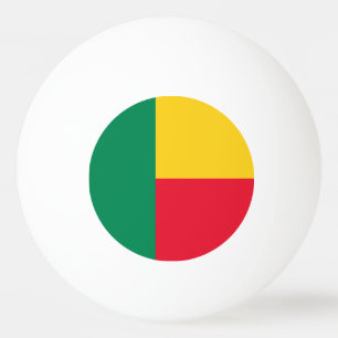 Patriotische Flagge von Benin Tischtennisball