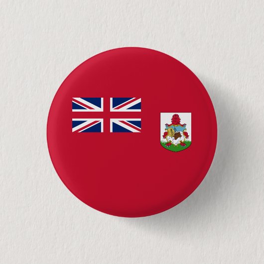 Patriotische Flagge von Bermuda Button (Vorderseite)