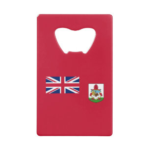 Patriotische Flagge von Bermuda Geldbeutel Flaschenöffner