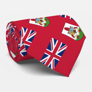 Patriotische Flagge von Bermuda Krawatte