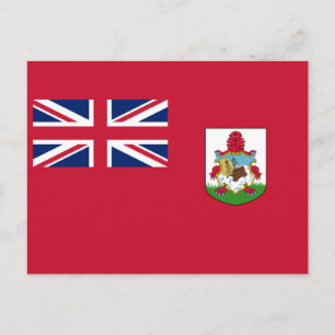 Patriotische Flagge von Bermuda Postkarte