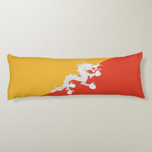 Patriotische Flagge von Bhutan Seitenschläferkissen