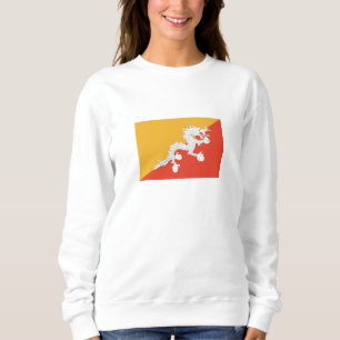 Patriotische Flagge von Bhutan Sweatshirt