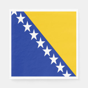 Patriotische Flagge von Bosnien Herzegowina Serviette