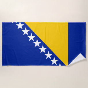Patriotische Flagge von Bosnien Herzegowina Strandtuch