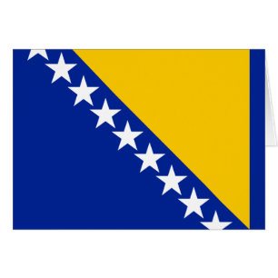 Patriotische Flagge von Bosnien und Herzegowina
