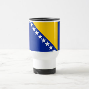 Patriotische Flagge von Bosnien und Herzegowina Reisebecher