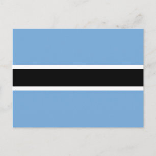 Patriotische Flagge von Botswana Postkarte