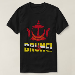Patriotische Flagge von Brunei T-Shirt