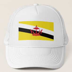 Patriotische Flagge von Brunei Truckerkappe