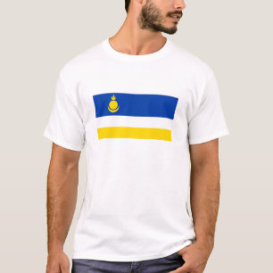 Patriotische Flagge von Burjatien T-Shirt