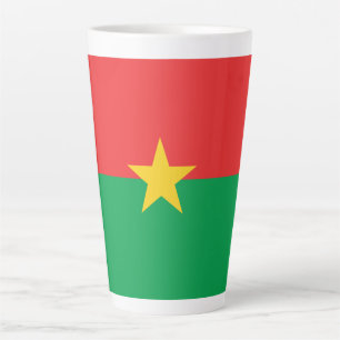 Patriotische Flagge von Burkina Faso Milchtasse