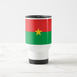 Patriotische Flagge von Burkina Faso Reisebecher