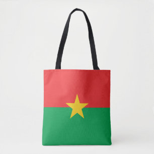 Patriotische Flagge von Burkina Faso Tasche