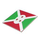 Patriotische Flagge von Burundi Fliese (Seite)