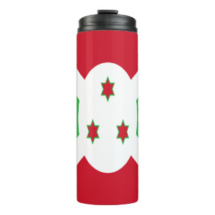 Patriotische Flagge von Burundi Thermosbecher