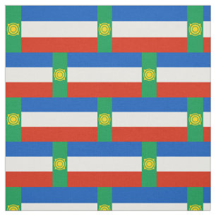 Patriotische Flagge von Chakassien Stoff