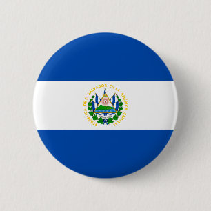 Patriotische Flagge von El Salvador Button