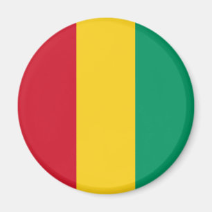Patriotische Flagge von Guinea Magnet