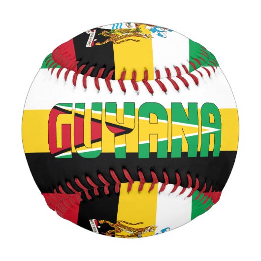 Patriotische Flagge von Guyana Baseball (Vorderseite)