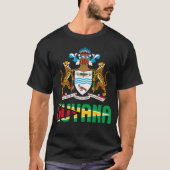 Patriotische Flagge von Guyana T-Shirt (Vorderseite)