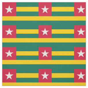 Patriotische Flagge von Togo Stoff