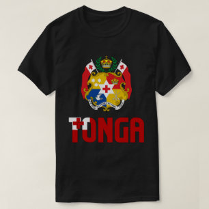 Patriotische Flagge von Tonga T-Shirt