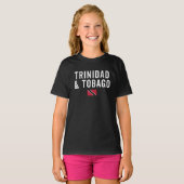 Patriotische Flagge von Trinidad und Tobago T-Shirt (Vorne ganz)