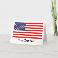 Patriotische Flaggegrußkarten