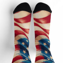 Patriotische Flaggen-Design-Socken