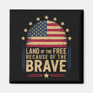 Patriotische Flaggen-Designs Gedenktag der Veteran Magnet