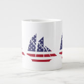 Patriotische Flaggen Sailboat Tasse Spezielle Tass (Vorderseite)