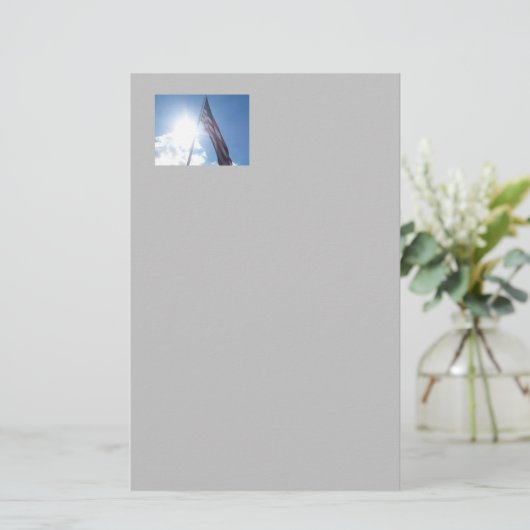 Patriotische Flaggenationstechnik Briefpapier (Stehend Vorderseite)