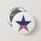 Patriotische Flaggengestaltung der USA Button (Vorne & Hinten)