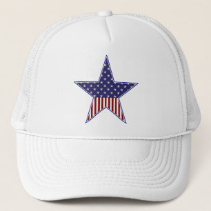 Patriotische Flaggengestaltung der USA Truckerkappe