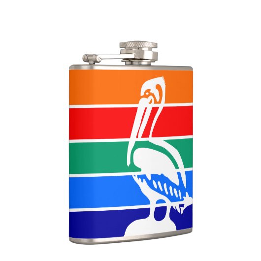 Patriotische Flasche mit der Fahne von St. Petersb Flachmann (Rechts)