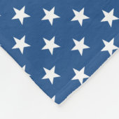 Patriotische Fleecedecke mit Sternen der (Ecke)