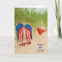 patriotische Flip-Flops