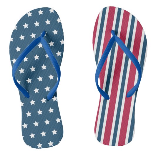 Patriotische Flip Flops Sandals Geschenk Badesandalen (Fußbett)