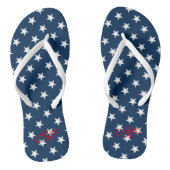 Patriotische Flip Flops vom 4. Juli Party Badesandalen (Fußbett)