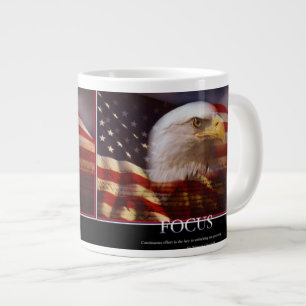 Patriotische Focus-Tasse Jumbo-Tasse